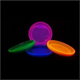 Assiettes Fluo UV - 4 couleurs