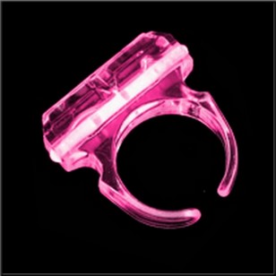 Bague lumineuse fluo Glowstick