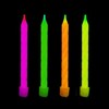 Bougies anniversaire Fluo UV - 4 couleurs