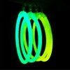 Boucles d'oreilles rondes créoles lumineuses fluo Glowstick