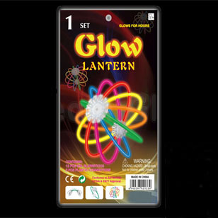 Boule lanterne lumineuse fluo Glowstick multicolore