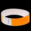 Bracelets de contrôle et identification TYVEK fluo couleur Orange