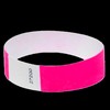 Bracelets de contrôle et identification TYVEK fluo couleur Rose