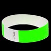 Bracelets de contrôle et identification TYVEK fluo couleur Vert