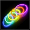 Bracelets lumineux fluo Glowstick multicolores