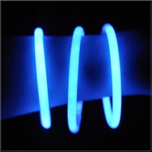 Bracelets lumineux fluo Glowstick unicolores