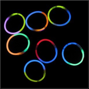 Bracelets lumineux fluo Glowstick bicolores