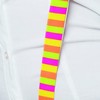 Bretelles rayées multicolores fluo