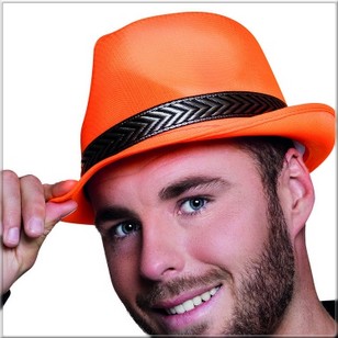 Chapeau borsalino fluo UV 2 couleurs