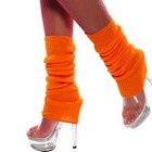 Chaussettes de danse fluo UV orange