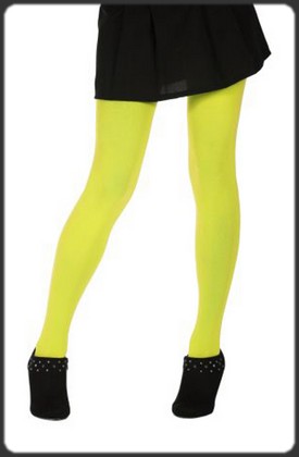 Collants fluo UV - Couleur Jaune