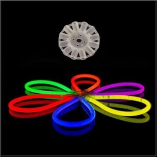 Connecteurs pour Boule lanterne ou fleur lumineuse fluo Glowstick