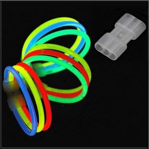 Connecteur pour bracelet triple lumineux fluo Glowstick