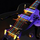 Cordes de guitare électrique Fluo UV - Taille Médium