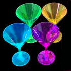 Coupes Cocktail Fluo UV - Lot de 4 couleurs