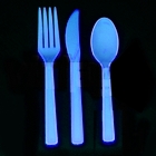 Couverts Fluo UV - Lot de 3 pièces - Couleur: Bleu