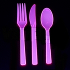 Couverts Fluo UV - Lot de 3 pièces - Couleur: Rose