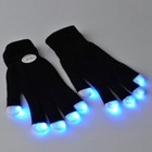 Gants lumineux à Led - Couleur Noir