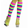 Chaussettes de danses jambières multicolores fluo