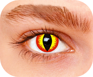 Lentilles Halloween DEVIL RED