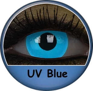 Lentilles Fluo UV Bleues