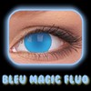 Lentilles Fluo UV Bleues Magic