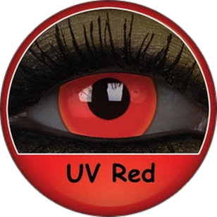 Lentilles Fluo UV Rouges