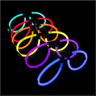 Lunettes lumineuses fluo Glowstick modèle Aviator