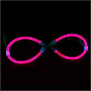 Lunettes lumineuses fluo Glowstick modèle Infinity