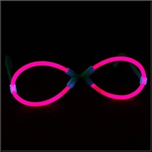 Lunettes lumineuses fluo Glowstick modèle Infinity