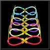 Lunettes lumineuses fluo Glowstick modèle Infinity