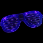 Lunettes lumineuses à Leds Rappeur Couleur: Bleu