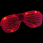 Lunettes lumineuses à Leds Rappeur Couleur: Rouge