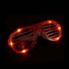 Lunettes lumineuses à Leds Rappeur Couleur: Rouge