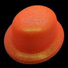 Chapeau Melon pailleté fluo UV