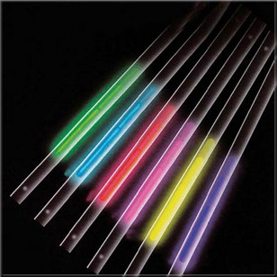 Pailles lumineuses fluo Glowstick multicolores