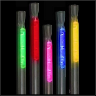 Pailles lumineuses fluo Glowstick multicolores