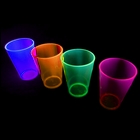Gobelet Fluo UV plastique rigide -  Lot de 4 couleurs