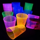 Gobelet Fluo UV plastique rigide -  Lot de 4 couleurs